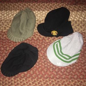 Knit brim hat Adidas and Manchester United.
